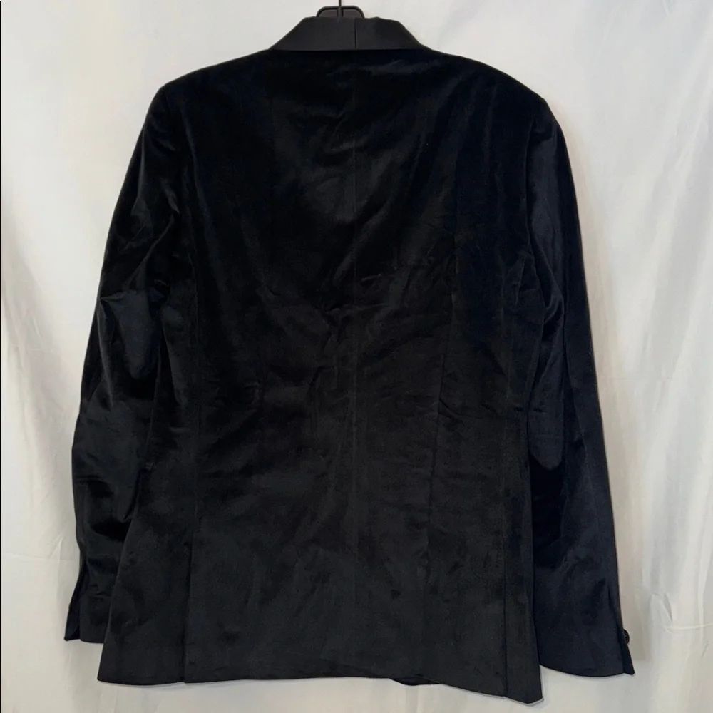 OPEN EDIT Velvet Dinner Jacket In Black